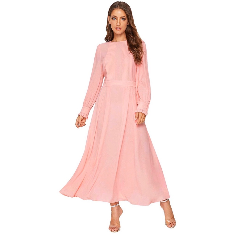 Pink Flared Dress